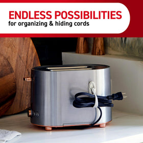 Command Cord Bundlers are ideal for dorm rooms and workspaces.