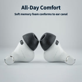 COMPLY TrueGrip ear tip on AirPods Pro Gen 3 offers snug daily use.