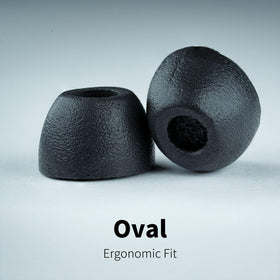 Comply 500 Core Series oval tip in-ear fit showing secure grip