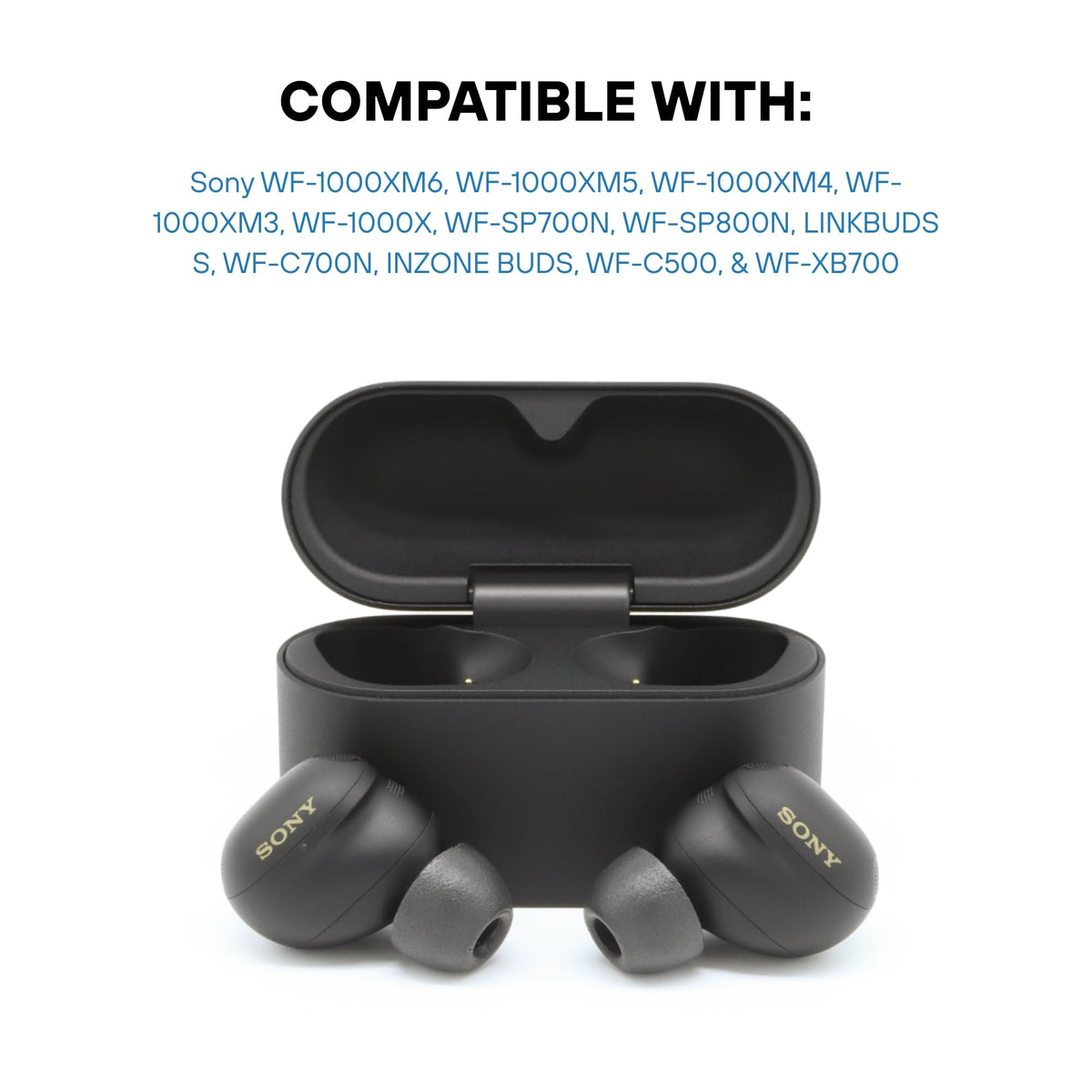 COMPLY close-up memory foam texture highlighting long-wear comfort