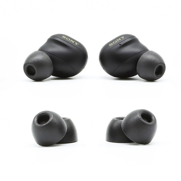 COMPLY front packaging showing black tips and included sizes for clear purchase decision