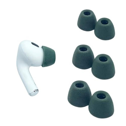 COMPLY memory foam ear tip for AirPods Pro Gen 1-2 showing secure, comfortable in-ear fit