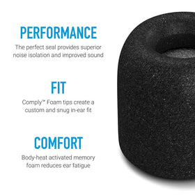 COMPLY tips illustrate noise isolation and clearer audio for Beats buds.