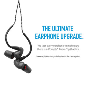 COMPLY P-Series compatibility with NuForce, Etymotic, Q-Jays, Westone, and Shure.
