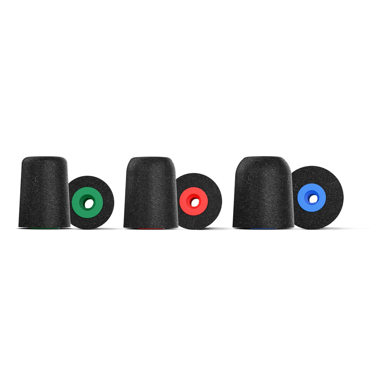 Comply P-Series NuForce foam ear tips provide secure in-ear fit during workouts.