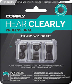 Comply P-Series ear tips demonstrate secure fit for active use.