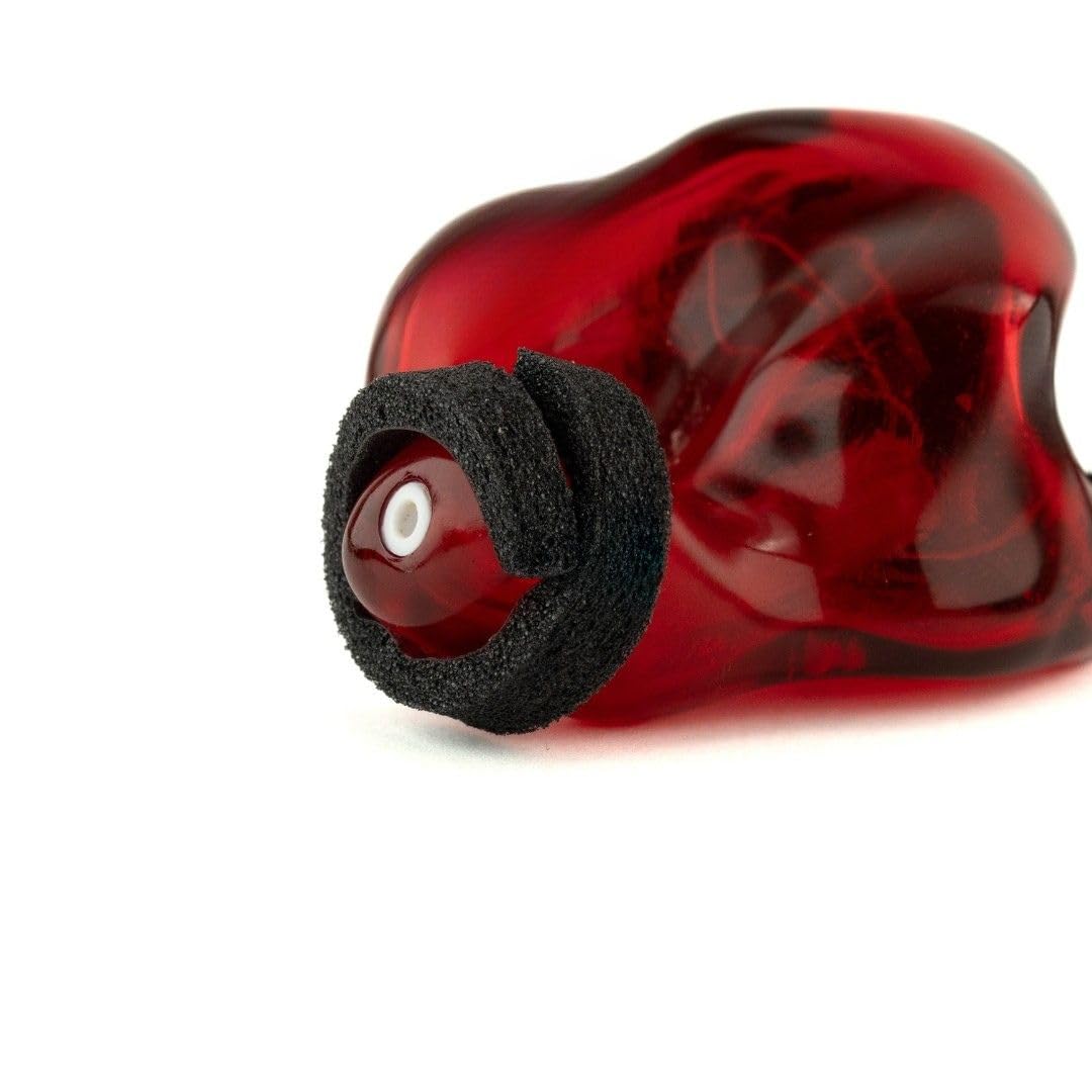 COMPLY Soft Wraps on an IEM for enhanced in-ear retention