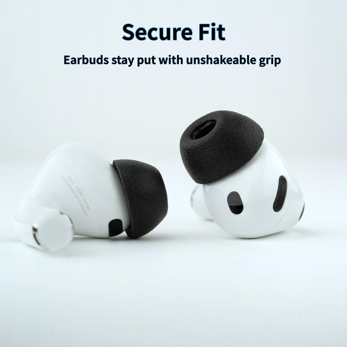 COMPLY TrueGrip size options ensure a perfect fit for different ears.