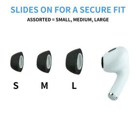 AirPods Pro secure fit in daily commute with COMPLY TrueGrip MAX.