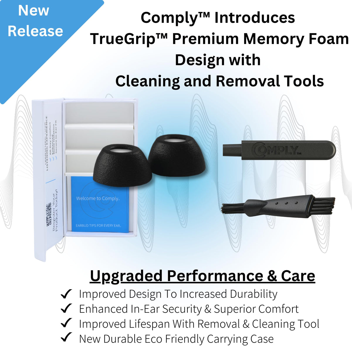 COMPLY TrueGrip demonstrates unshakeable secure fit in motion