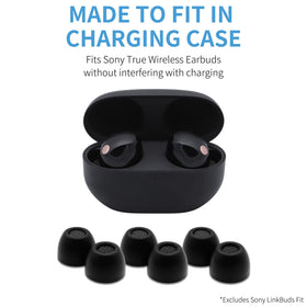 COMPLY side profile showing foam seal against ear canal for isolation