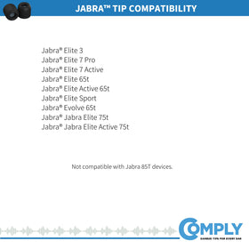 COMPLY TW-170-A ear tips providing enhanced noise isolation for calls