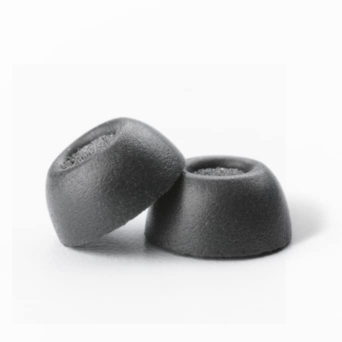 TW-700-B eartip in-ear fit showing secure stay-put design