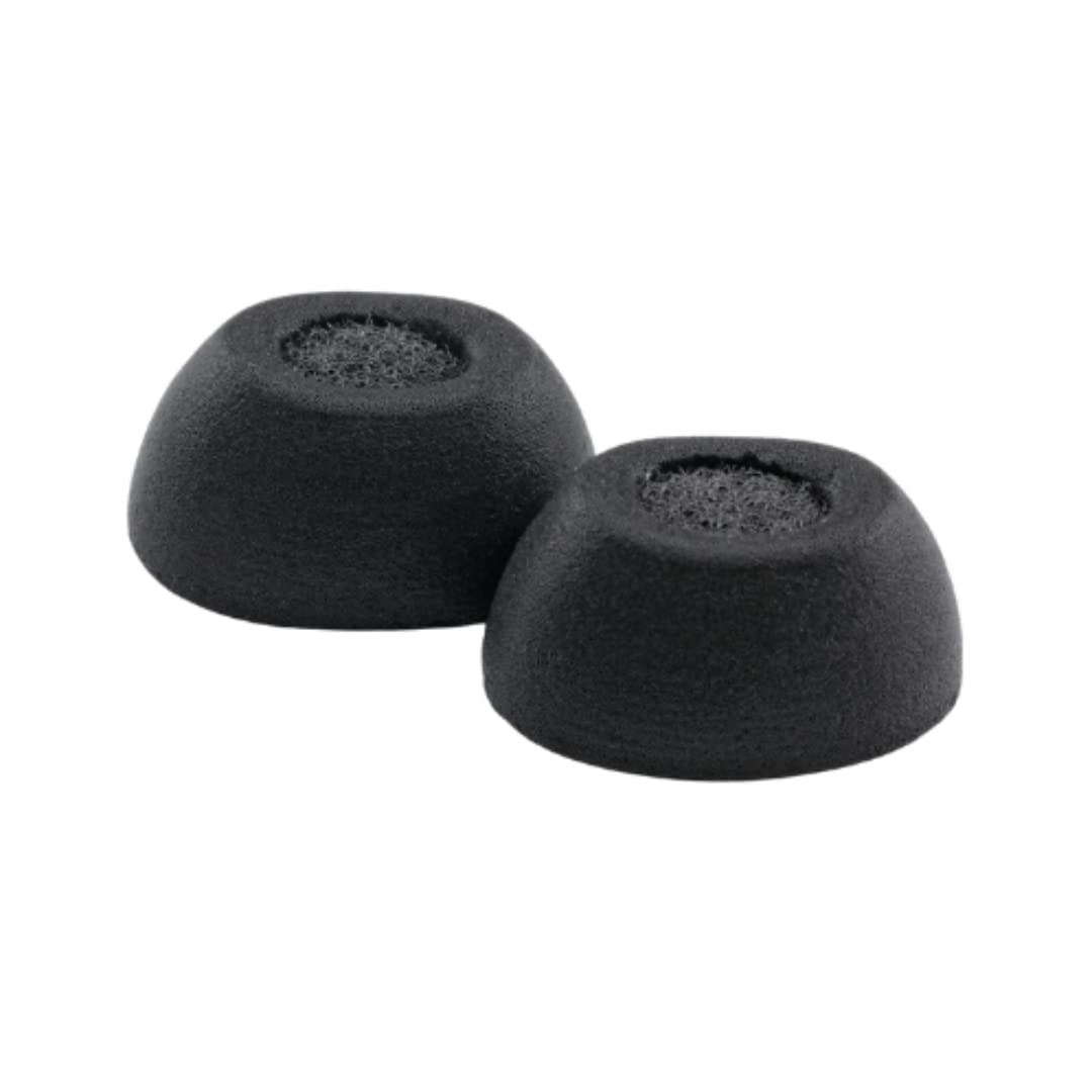 COMPLY TWo-210-C memory foam ear tip demonstrates a secure fit in the ear.