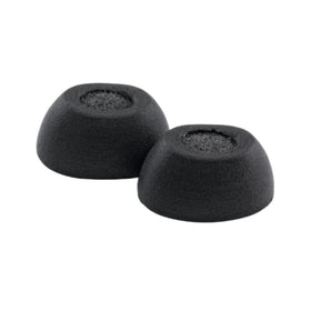 COMPLY TWo-210-C memory foam ear tip demonstrates a secure fit in the ear.