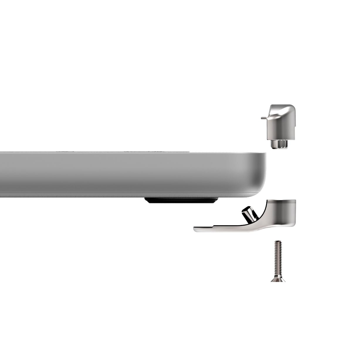 No-tools installation preserves the device body and ports.