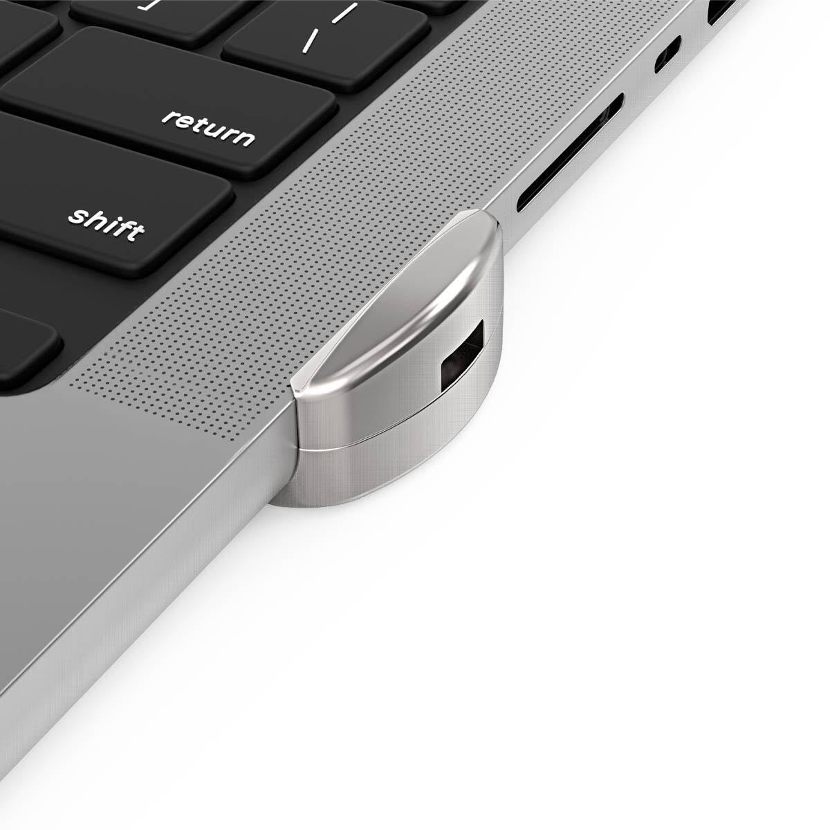 Sleek silver finish enhances the MacBook Pro with a premium look.
