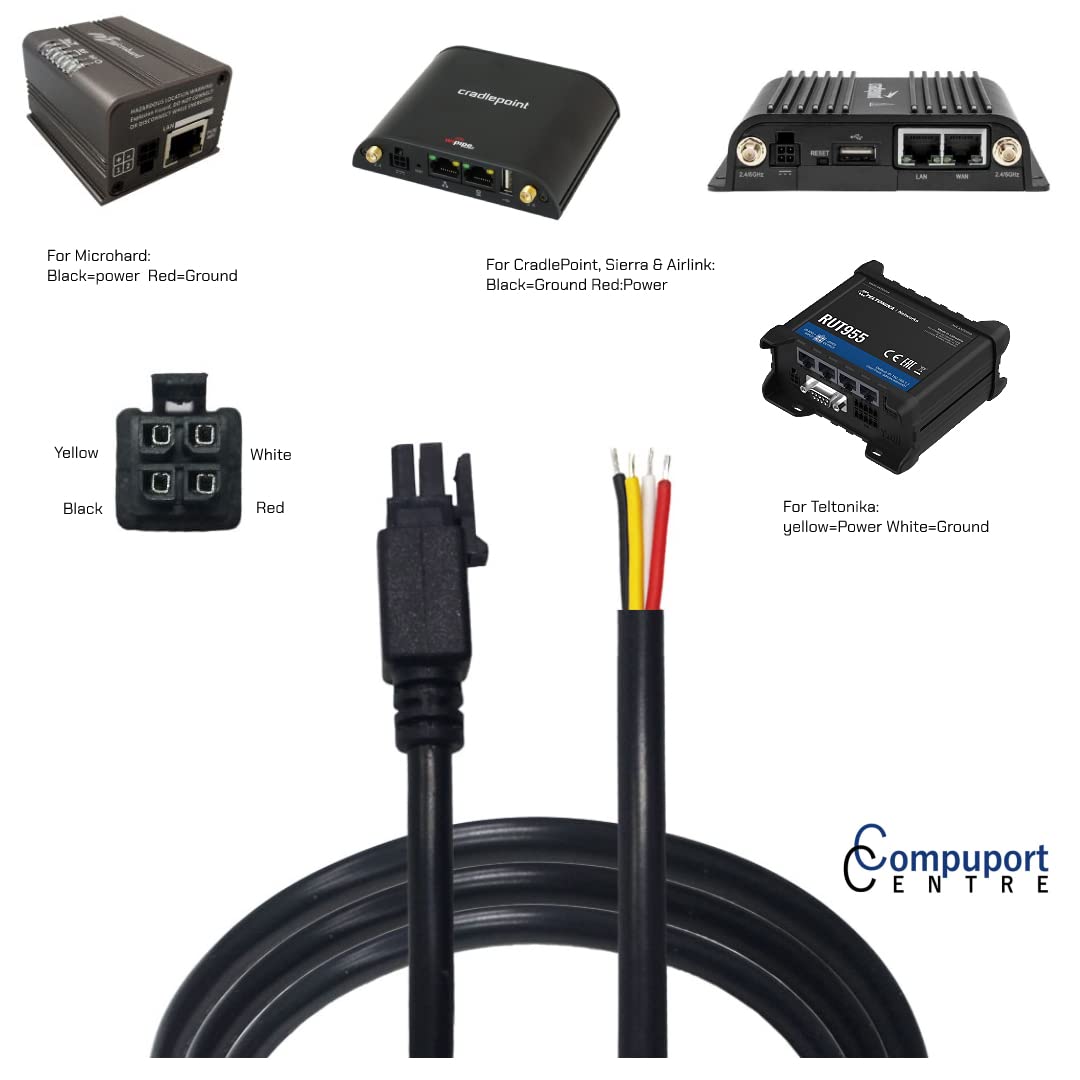 Shielded 5-foot CompuPort cable with MX3P molded housing.