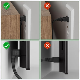 Conable 18AWG copper-core power cord closeup for durable daily use.
