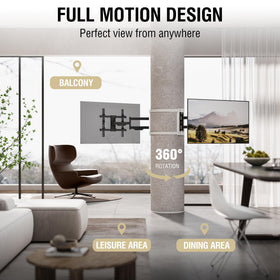 CondoMounts 32–70 inch TV compatibility for versatile living spaces.