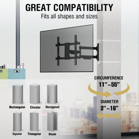 CondoMounts 32–70 inch TV support up to 80 lb for diverse rooms