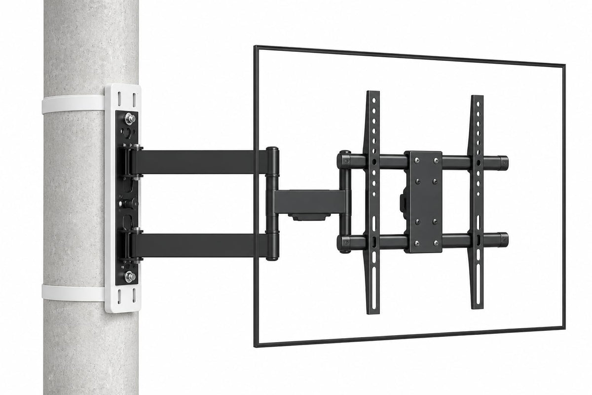 CondoMounts no-drill gazebo TV mount enables outdoor viewing without drilling