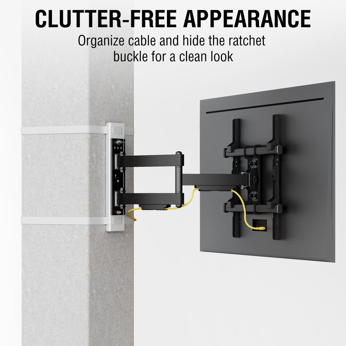 CondoMounts strap-on design keeps posts secure and trip-free