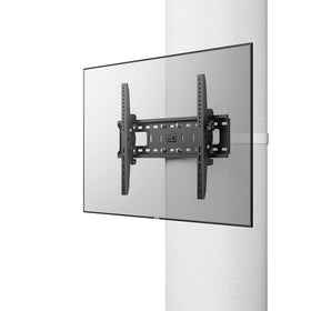 CondoMounts tilt pillar mount securely holds large TVs on outdoor pillars.