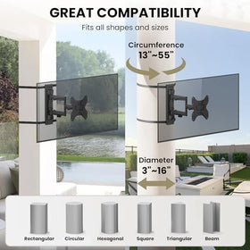 CondoMounts ZeboZap no-drill installation saves time while protecting posts