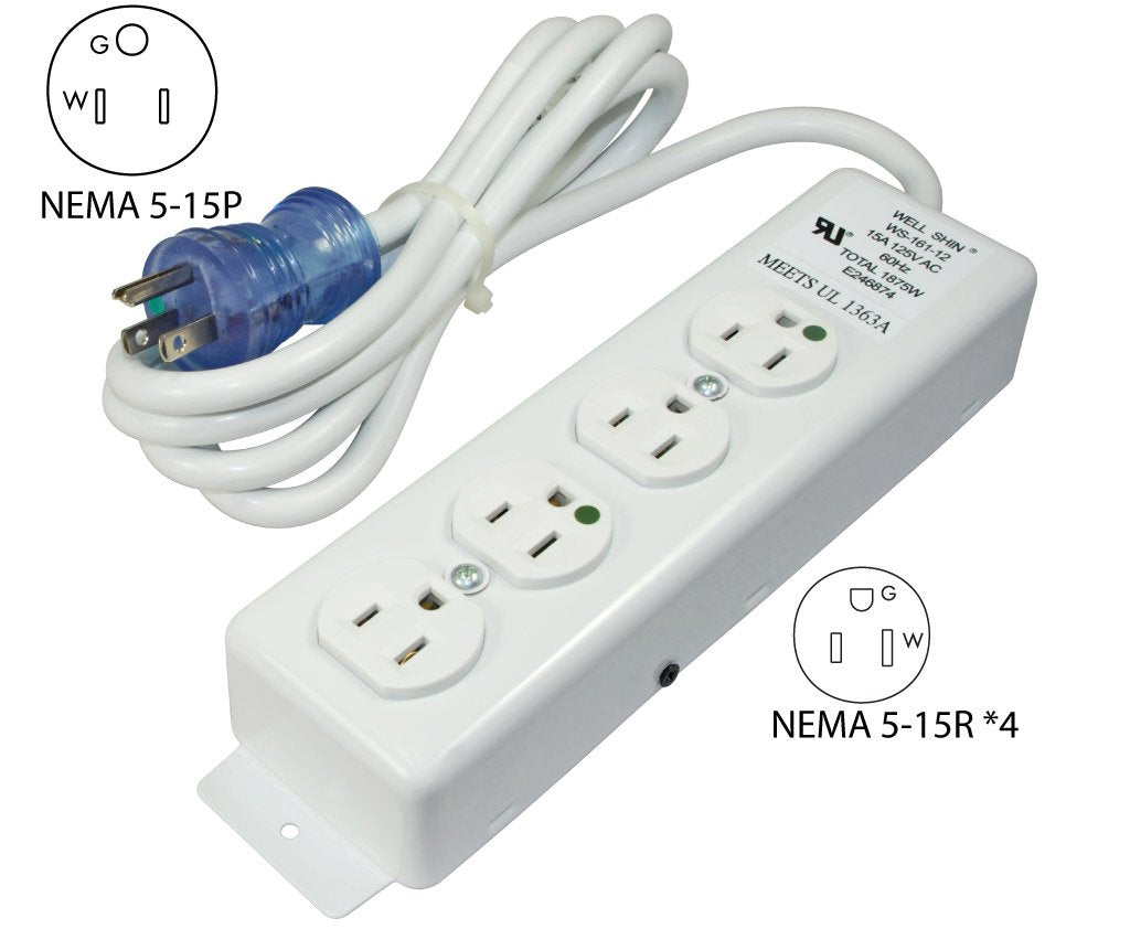 Conntek 55203 close-up hospital-grade receptacle verifying secure connection