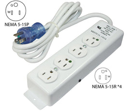 Conntek 55203 close-up hospital-grade receptacle verifying secure connection