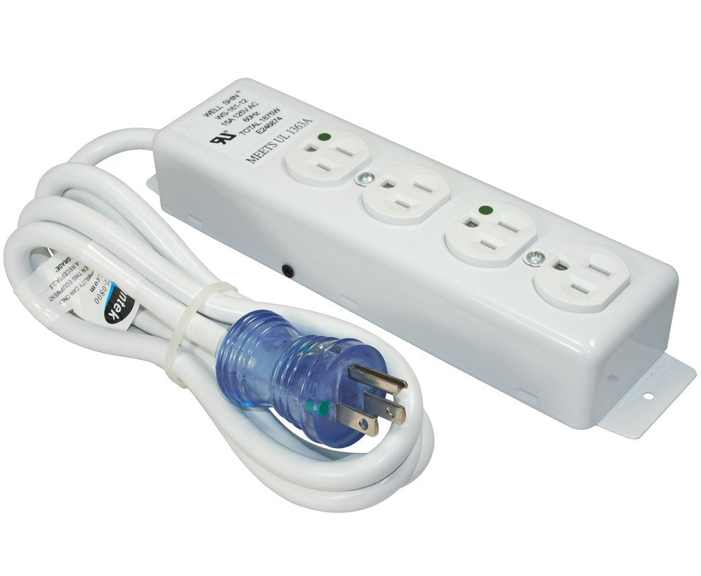 Conntek 55203 mounted in clinic providing organized power for devices