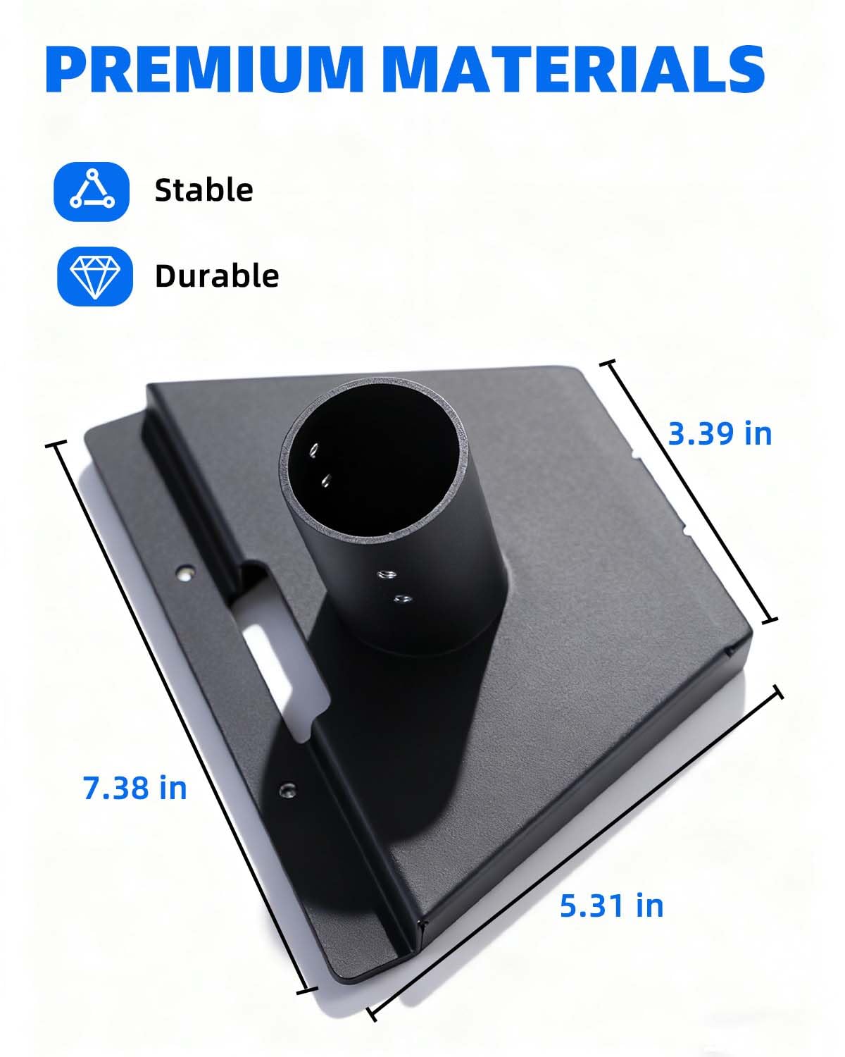 CONPEX Starlink pole mount showing 360-degree rotation for precise alignment
