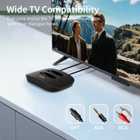 Conqier ambient sound mode allowing surrounding sounds while watching TV.