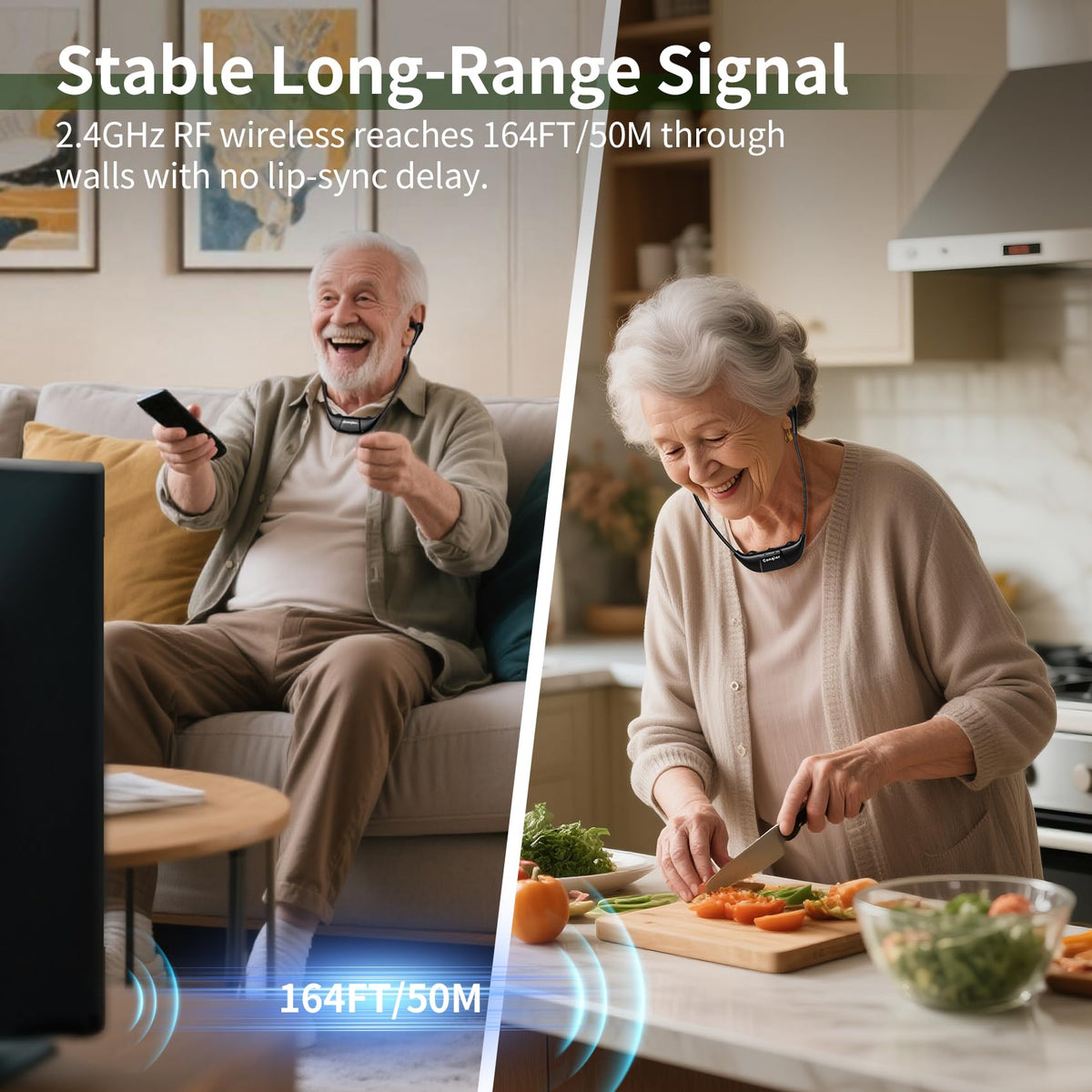 Conqier left/right balance setting adapts to hearing needs