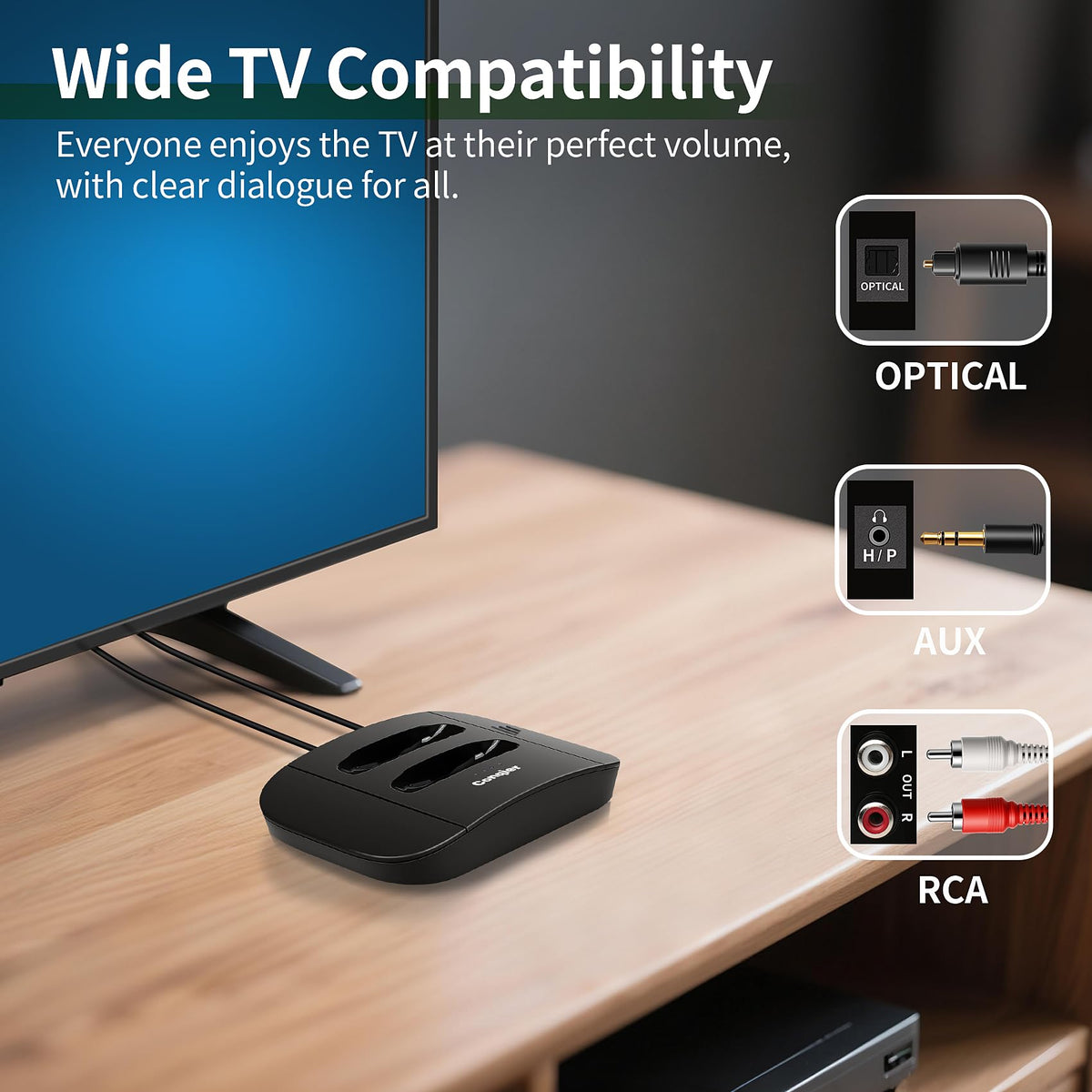 Conqier no-delay connection maintains lip-sync across rooms