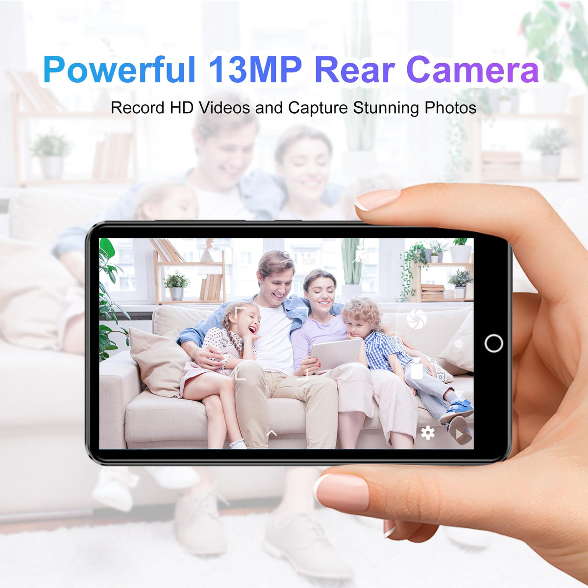 Conrain 13MP rear camera for capturing travel memories