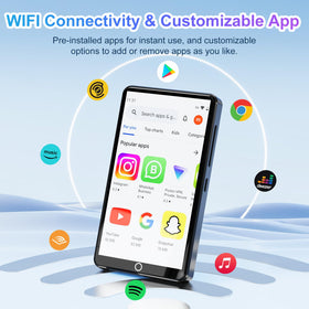 Conrain 4.02-inch touchscreen display for easy navigation and playback