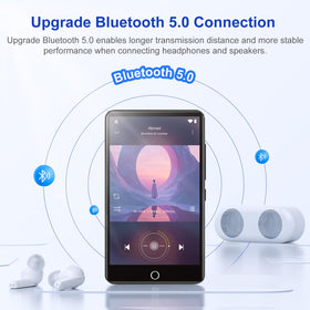 Conrain 96GB MP3 Player includes a preinstalled 64GB microSD card for extra storage