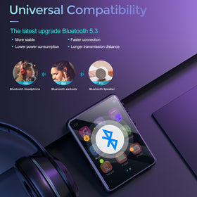 Conrain MP3 Player with 64GB storage for a portable music library.
