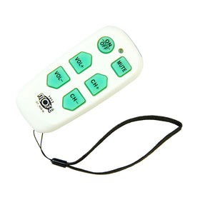 Continuus EasyMote backlit buttons provide effortless TV control in dim rooms.