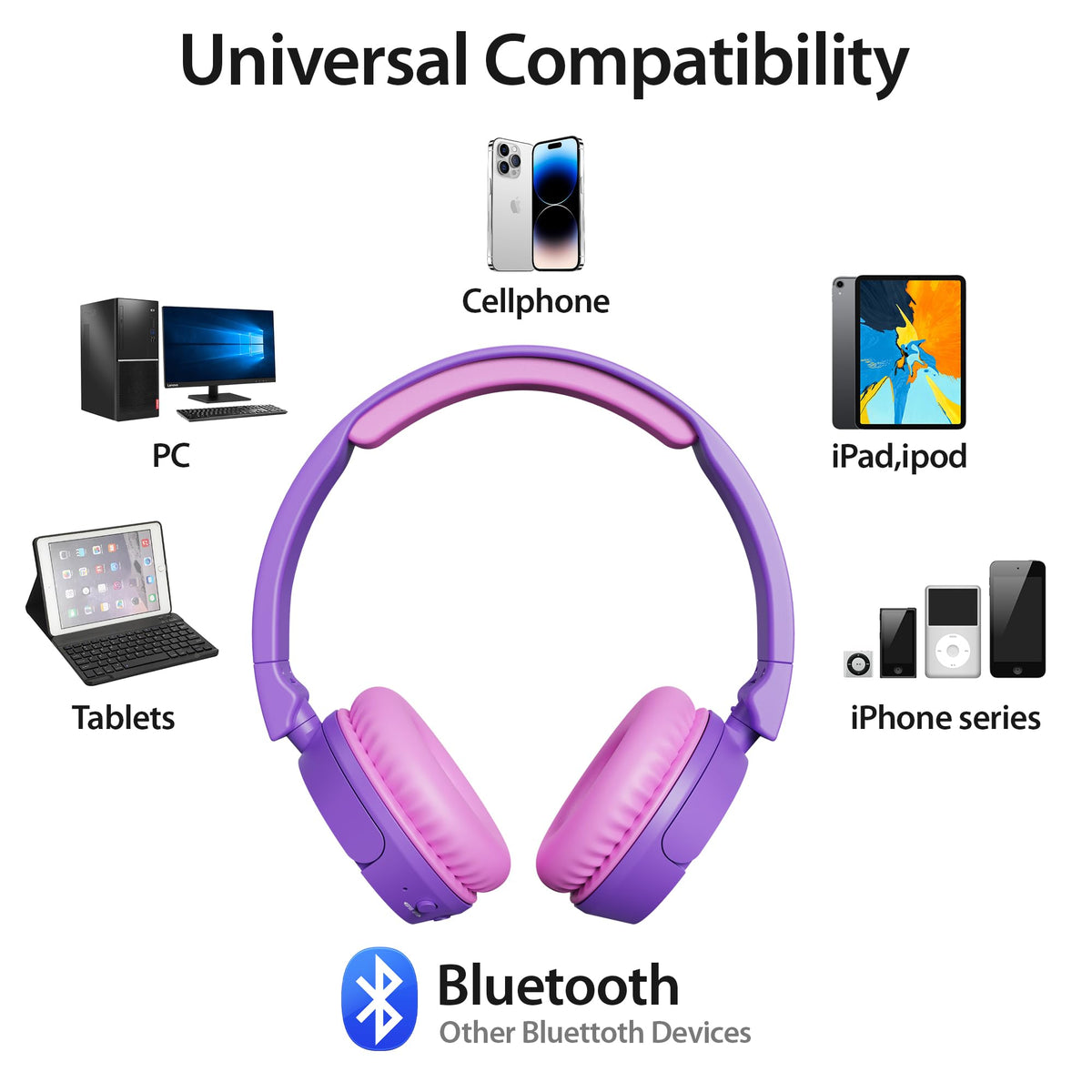 Contixo KB5 built-in microphone for calls and apps
