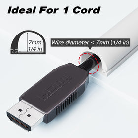 Conwang self-adhesive cord cover keeps desk cables organized and tidy.