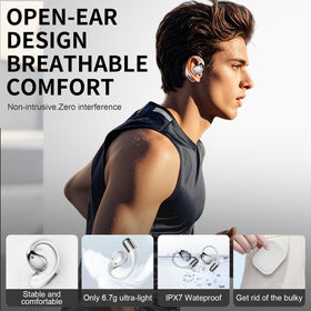 Conyat Open-Ear Headphones 14.2mm drivers deliver rich immersive sound