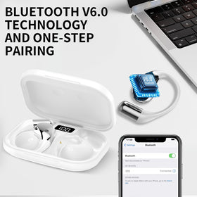 Conyat Open-Ear Headphones IP7 waterproof rating protects during workouts