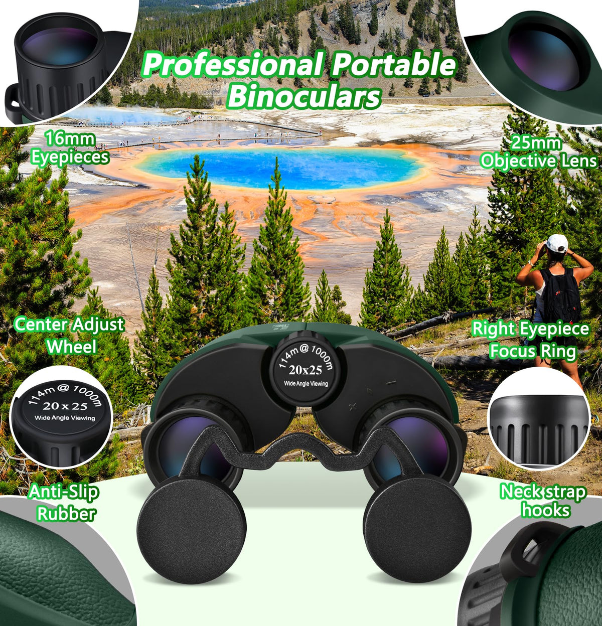 COO&KOO close-up eyepiece detail highlighting comfortable large eyepieces for longer use