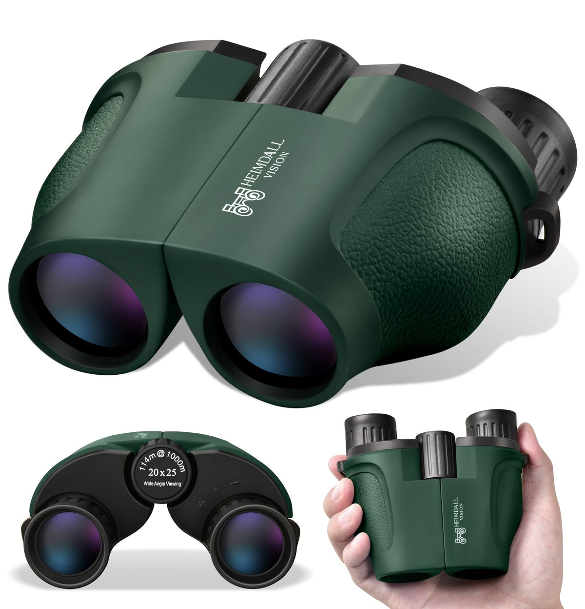 COO&KOO mini compact binoculars with 20x25 magnification offering distant detail for outdoor viewing