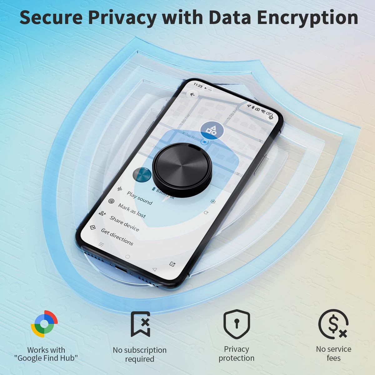 CooAoo privacy-first design protects location data during use.
