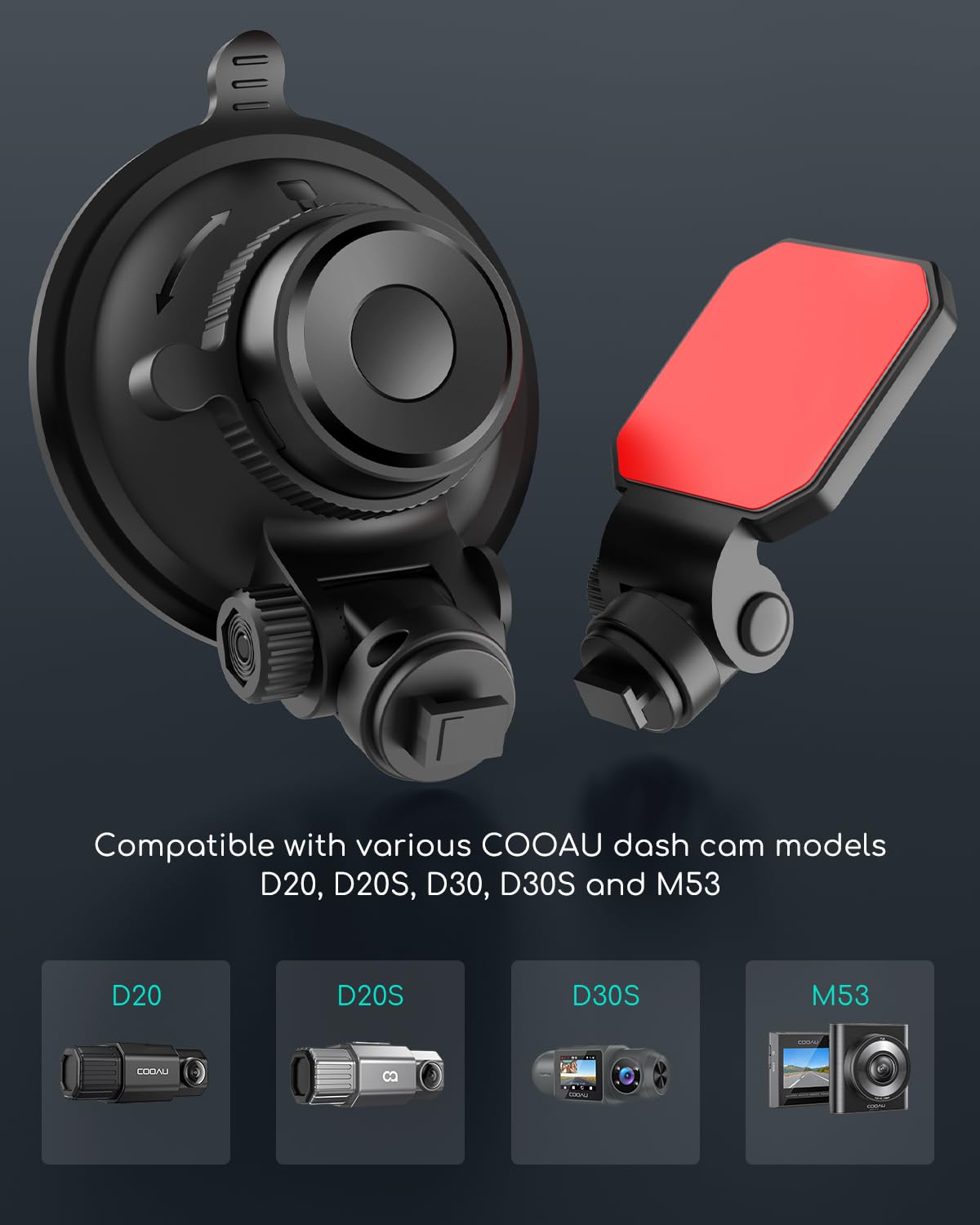 COOAU angle adjustment joint closeup demonstrating precise tilt control and locked view
