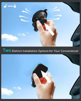 COOAU close-up suction cup mechanism highlighting quick attachment and reliable hold